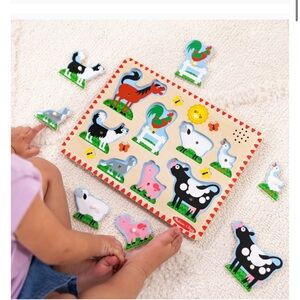 Melissa & Doug Farm Animal Wood Sound Puzzle